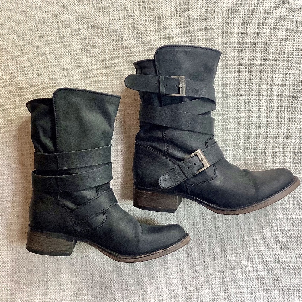 Steve Madden Brewzzer Moto Boots